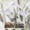 Acrílico Transparente Jaula para Pájaros Adsorción Comedero Transparente para Pájaros Plexiglás Jaula para Pájaros Bandeja Móvil para Alimentos