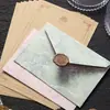 Set de Papel de Carta Dorado Transfronterizo con Textura Gofrada Estilo Canal Carta de Amor Romántica Escrita a Mano Pegatina de Lacre para San Valentín