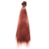 Peluca de muñeca BJD pelo de seda de leche para bebé fila de pelo pieza de peluca de muñeca de algodón DIY pieza de pelo de imitación de mohair