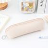 Bolsa de Armazenamento de Material Escolar Estilo Ins de PU Dupla Face de Grande Capacidade para Meninos e Meninas, Estojo de Lápis Portátil Multifuncional com Zíper para Alunos do Ensino Fundamental e Médio