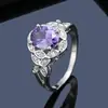 Anillo de Mujer Flor de Mariposa Deseo Tendencia de Moda Anillo de Princesa Atmosférico Anillo de Cobre Incrustado de Diamantes Joyería Transfronteriza
