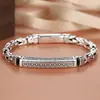 Pulsera Yuhong para Hombre, Moda Tendencia Retro Hueso de Dragón Patrón de Paz Cadena Tejida, Estilo Sencillo Individual, Venta Directa del Fabricante