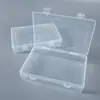 Caixa de Plástico PP Retangular Transparente Caixa de Embalagem para Ferramentas, Peças de Hardware, Papelaria, Caixa Organizadora de Joias, Documentos, Contas