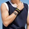 Anillo de brazo de moda con doble carpa de la suerte transfronterizo, joyería, tatuaje adhesivo para hombre, resistente al agua, duradero, no reflectante, popular en Internet para mujeres.