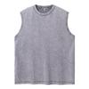 Colete Casual Solto de Algodão Lavado Europeu e Americano Sem Mangas Oversize Camiseta Hiphop para Homens e Mulheres
