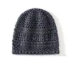 Gorro de Crochet Dome Suave y Cálido de Mezcla de Cachemir y Lana Estilo Europeo y Americano