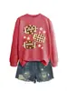 Tamanho europeu transfronteiriço Amazon eBay site independente moda casual versátil feminino três estrelas do rúgbi círculos