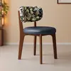 Cadeira de Jantar de Madeira Maciça Nórdica, Cadeira de Mesa de Jantar para Casa, Cadeira Minimalista de Luxo Leve Vintage para Sala de Estar, Sala de Jantar, Hotel, Cadeira de Lazer, Banco de Maquiagem