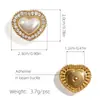 Anel de Moda de Metal Prateado com Design de Estrela e Coração, Incrustado com Pérolas, Fivela de Sapato Exquisita de Luxo Leve Banhada a Ouro para Tamancos