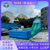 Conjunto de Escorregador Inflável para Piscina Brinquedos de Brincar na Água Refrescantes de Verão Material de PVC Ecológico Sistema de Drenagem Rápida