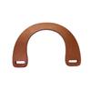 Suministro directo de fábrica grande madera maciza gruesa tipo abierto mango de madera accesorios de bolsa tejida diy brazo de madera
