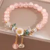 Pulsera Nueva de Flor Pequeña Fresca Pulsera de Moda Versátil Pulsera Dulce de Niña Accesorios de Joyería