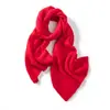 Bufanda de cachemira suave, de color liso, chal tejido, se puede usar como calentador de cuello o bufanda, versátil para uso casual, adecuado tanto para hombres como para mujeres, perfecto para otoño e invierno