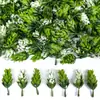 Pinha Artificial Planta Verde Arranjo de Flores Artificiais Verdes com Grama de Folha Única Caixa de Doces de Casamento Caixa de Presente Decoração Grama de Alta Simulação
