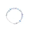2026 Pulsera de Zirconia Colorida Dopamina Acero Inoxidable Estilo Dulce Fresco Joyería de Mano Diseño de Nicho Accesorio