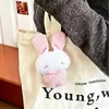 Lindo Colgante de Peluche de Conejo Cuadros Mini, Accesorios para Mochila Escolar, Dijes para Bolsos, Llaveros, Muñecas, Regalos Pequeños al por Mayor