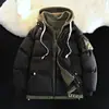 Cross-border nova juventude quente jaqueta acolchoada de algodão dos homens falso de duas peças grossas com capuz marca de moda casais casaco inverno