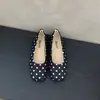 Sapatilha Plana Estilo Francês Bolinhas Pretas Estilo Coreano Sapatos Femininos Primavera/Verão 2026 Sapatos Mary Jane com Laço