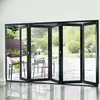 Puertas plegables de aleación de aluminio 50# con diseño antipellizcos, Puertas corredizas de aleación de aluminio, Puertas para exteriores, Puertas y ventanas divisorias con aislamiento térmico, Reforzadas para resistencia a tifones