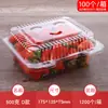Caja de Plástico Desechable Personalizada para Frutas de Mascotas, Bandeja Transparente Fresca, Caja Espesa para Cortar Frutas, Caja de Empaque para Frutas y Verduras
