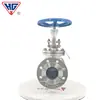 Válvula de Bloqueio de Aço Inoxidável Hugong de Xangai J41W-16P/Rl 304/316 Flangeada Válvula de Bloqueio para Vapor Válvula Química