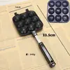Nuevo Producto de Comercio Exterior: Molde para Hornear Takoyaki de Nueve Agujeros con Forma de Dibujo Animado para el Hogar, Sartén Desmontable para Freír Takoyaki y Gofres de Huevo