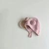 Estilo Coreano Ins Outono e Inverno Novo Chapéu de Proteção de Orelha para Bebê Chapéu Quente à Prova de Frio Confortável Bola Dupla Macio Ceroso Baotou Chapéu de Bebê