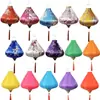 Lanternas tradicionais, área cênica, decoração de rua de cidade antiga, arranjo de casamento, cetim de seda, à prova d'água, diamante vietnamita, ornamentos pendurados festivos, estilo chinês