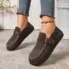 Mocasines slip-on, zapatos nuevos estilo Birkenstock, mocasines de suela plana para mujer de primavera y otoño, mocasines estilo vintage