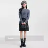 Falda Estilo Preppy Retro para Mujer, Estilo Otoño e Invierno, Falda Corta para Personas Bajas, Falda de Cuadros Línea A