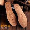 Plantillas de cuero acolchadas de cuero para hombre y mujer que absorben la humedad, transpirables, desodorantes, plantillas de cuero para todas las estaciones, plantillas deportivas, venta al por mayor de fábrica