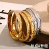 Temperamento Europeu e Americano Nicho Simples Estrela de Oito Pontos Círculo Ponto Pulseira Aço Inoxidável Banhado a Ouro 18K Estrela Lua Olho Diamante Branco Pulseira