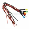 Diodo Emisor de Luz Ultra Brillante F3Mm con Cable de 20cm Perla de Lámpara LED Modelo Decorativo Modificado Luz Indicadora 3V-24V