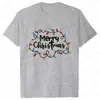Camiseta Navideña para Hombre Gráfico de Luces Navideñas Fiesta t