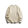 Otoño Nuevo Ropa de Hombre Estilo Maduro Ligero Estilo Coreano Sudadera Holgada Casual Moda Manga Larga Tejido Punto Cuello Redondo Camiseta Fondo