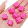 Acrílico Cor Banhado Telefone Móvel Cadeia Beads Queijo Quadrado Frisado Feito à Mão DIY Mão Corda Cor Pingente Jóias Acessórios