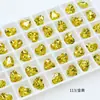 Dongzhou Diamante para Unhas 10*8.8mm Coração Geométrico Fundo Pontiagudo Diamante DIY Brincos Joias Diamante Brilhante Decoração de Unhas Diamante