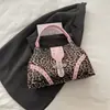 Bolso de Mano con Estampado de Leopardo Estilo Coreano para Mujer 2026 Primavera Nuevo Dulce y Fresco Chica Picante Bolsa Tote de Gran Capacidad Bolso de Hombro Elegante