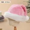 Gorro navideño de felpa corta, gorro navideño para adultos y niños, disfraz de fiesta, suministros de decoración navideña, cantidad mínima de pedido