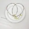 Colar Pingente Unicórnio com Pedras Coloridas e Madrepérola Corrente de Clavícula Elegante de Luxo Acessível Joia Versátil de Alta Qualidade para Mulheres