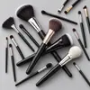 Pincéis de Maquiagem de Pelo Animal em Estoque de Fábrica Personalização OEM ODM Marca Própria Pincel para Pó Solto Blush Pincel para Base Pincel para Sombra Corretivo