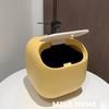 [100 Entregas Express para Hogar Nuevo] Cubo de Basura de Escritorio Ninja Oficina Cubo Mini de Almacenamiento Tipo Prensa con Tapa