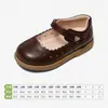Zapatos de piel para niñas Snuffy, nueva colección otoño 2026, blancos para niños, suela suave, antideslizantes, planos estilo princesa para niñas pequeñas y bebés