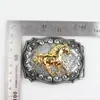 Fivela de Cinto Grande em Liga de Zinco Estilo Western com Padrão Pequeno em Jeans Fivela de Cinto de Cavalo Fivela de Cinto Casual