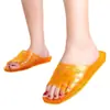 Zapatillas de verano para mujer, para casa, baño, ducha, antideslizantes, desodorantes, suela gruesa, de plástico tipo gelatina, transparentes, de cristal, para mujer
