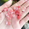 Bolsa de Dinheiro de Vidro Cristal Melancia Rosa Saco da Sorte Pingente de Jade Acessórios para Pulseira DIY Pingente Pequeno Atacado Pingente de Vidro do Fabricante