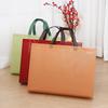 Bolsa de Mano de Tela No Tejida con Película Luminosa de Color Sólido Estampada En stock Ropa Educación Escolar Bolsa Publicitaria Bolsa de Compras Urgente