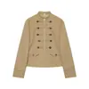 Roupas Femininas Transfronteiriças Outono/Inverno 2026 Novo Estilo Europeu e Americano Moda de Rua Gola Alta Blazer de Terno com Botões 2790498