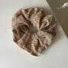 Goma para el pelo scrunchie hueca de color liso estilo perezoso para mujer, alta elasticidad, no daña el pelo, goma para coleta, accesorio para el pelo