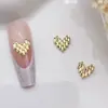 Arte de Unhas Estéreo Coração de Pêssego Joias de Coração Liga em Forma de Coração Decoração de Unha Estilo Quente Popular Acessórios Arte de Unhas Joias DIY
